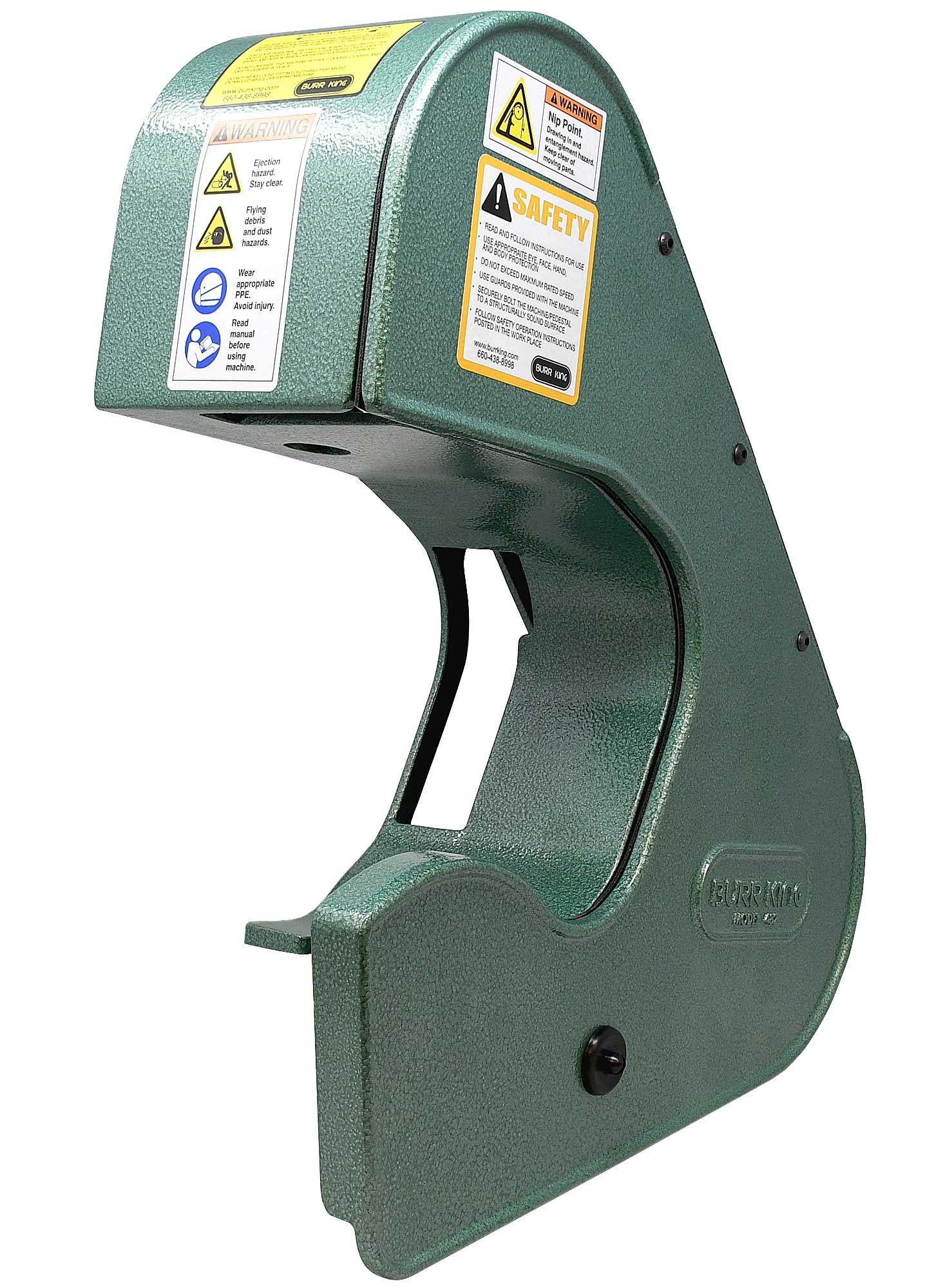442-2 Guard and Door for Burr King Model 482 belt grinder, new design for machines manufactured after May 2021